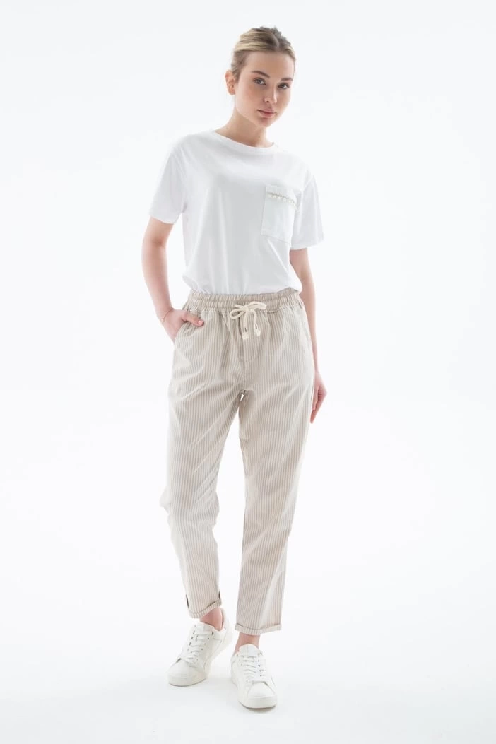 FASHİONPANTOLON 344K1 - BEJ