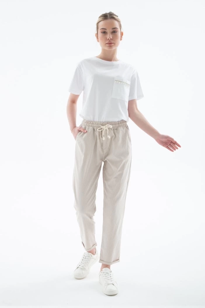 FASHİONPANTOLON 344K1 - BEJ