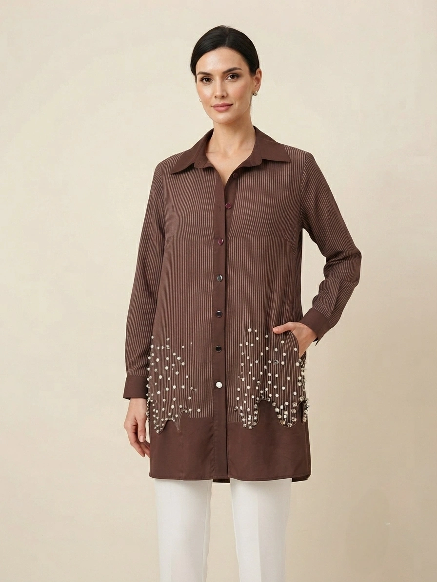 FUATGÜRŞEN TUNİK 6303 - KAHVE
