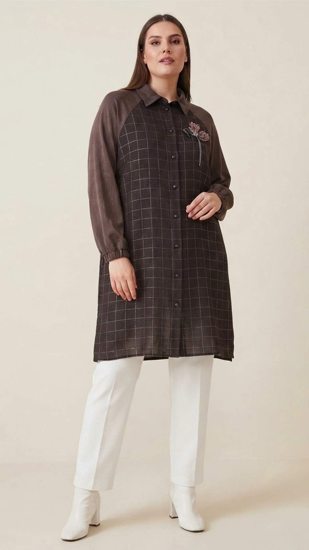 FUATGÜRSEN TUNİK 6306 - KAHVE