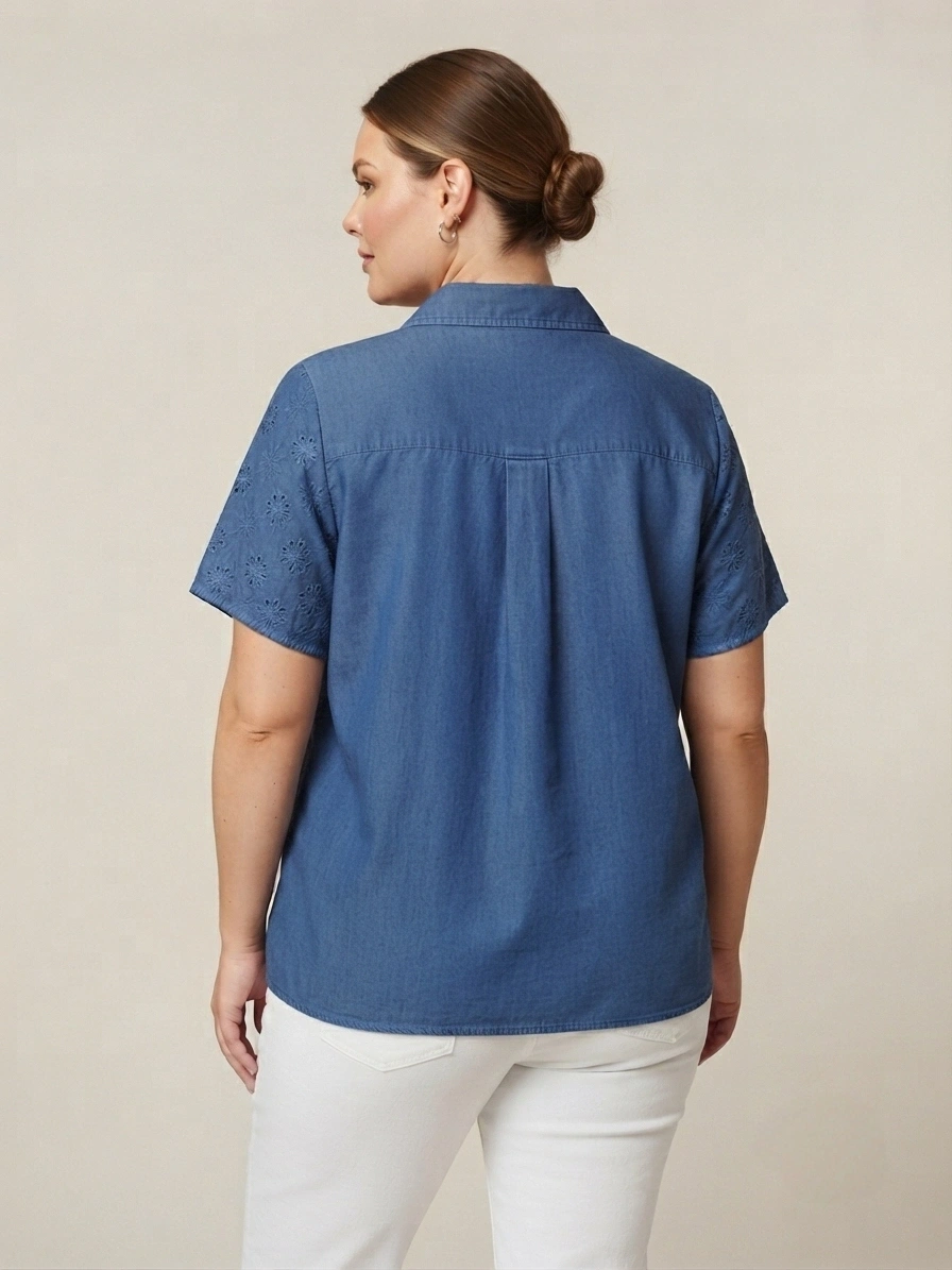 MAAMS BLUZ B-079 - İNDİGO