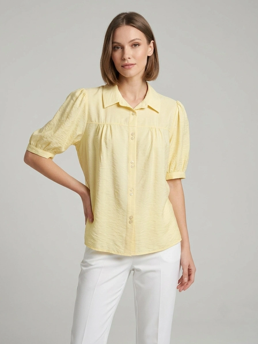 Mİ BLUZ 84559 - SARI
