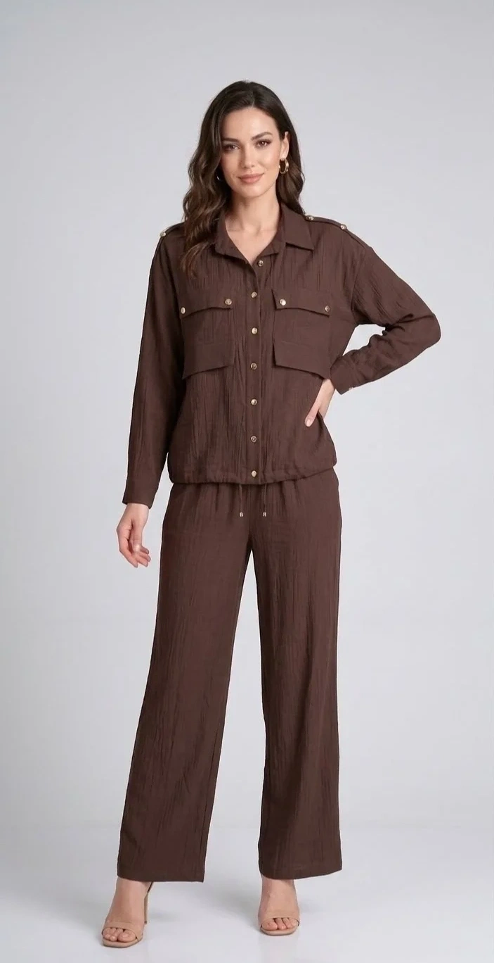 Mİ PANTOLON 85365 - KAHVE