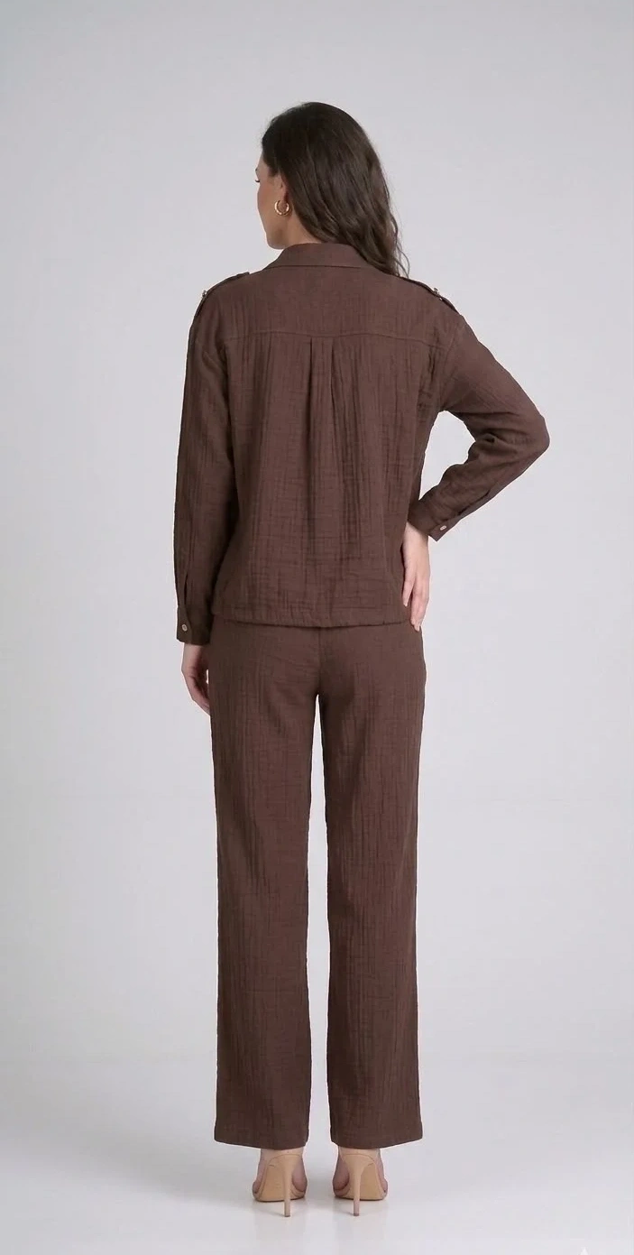 Mİ PANTOLON 85365 - KAHVE