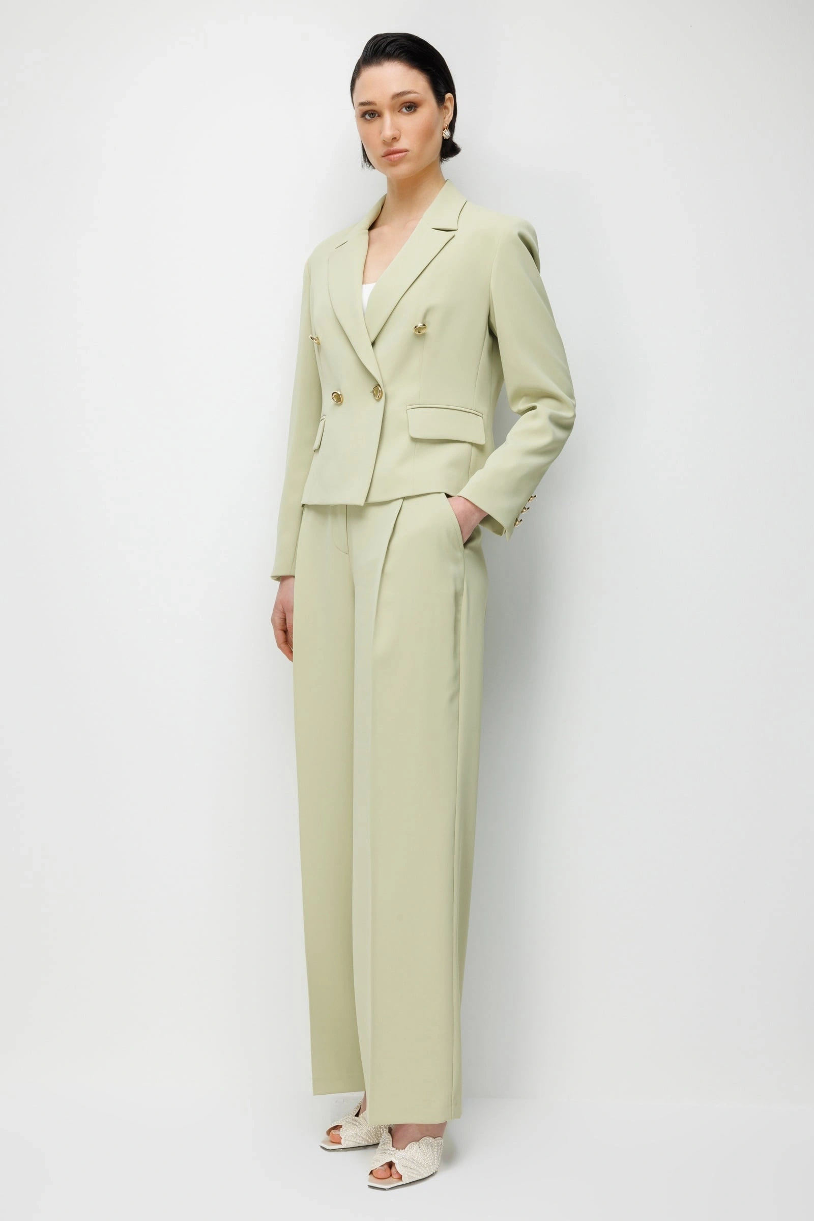 MODAİLGİ CEKET 70050 - 40050 PANTOLON MİNT YEŞİLİ