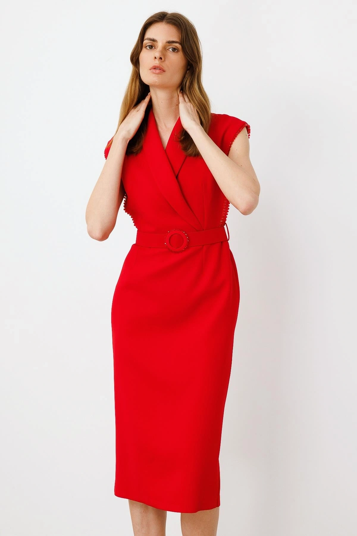 MODAİLGİ ELBİSE 60015 - KIRMIZI