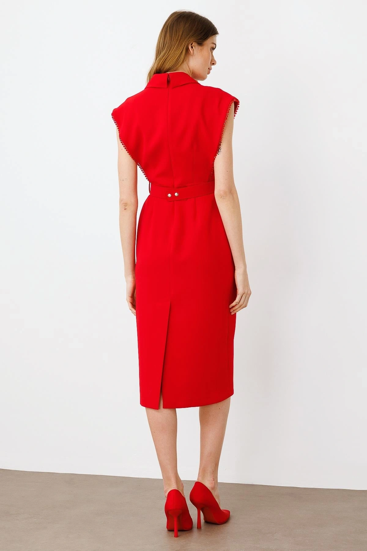 MODAİLGİ ELBİSE 60015 - KIRMIZI