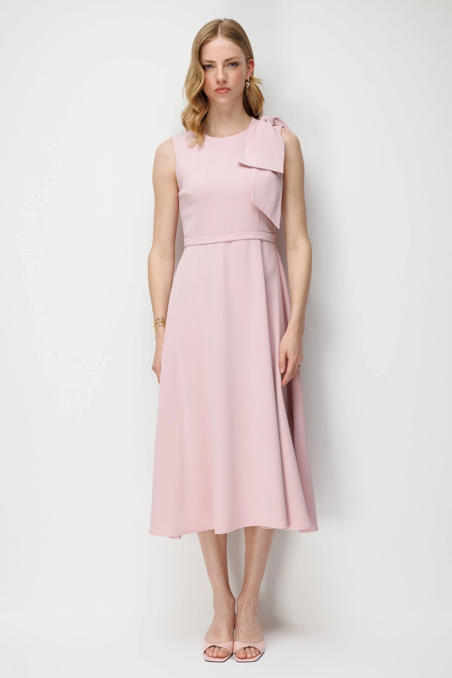 MODAİLGİ ELBİSE 60146 - PUDRA