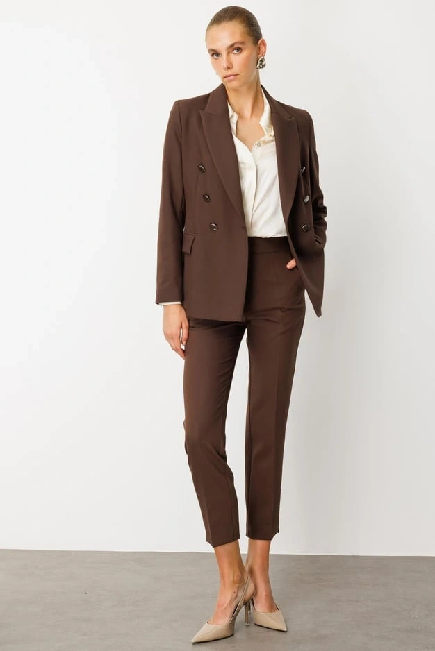 MODAİLGİ PANTOLON 40008 - KAHVE