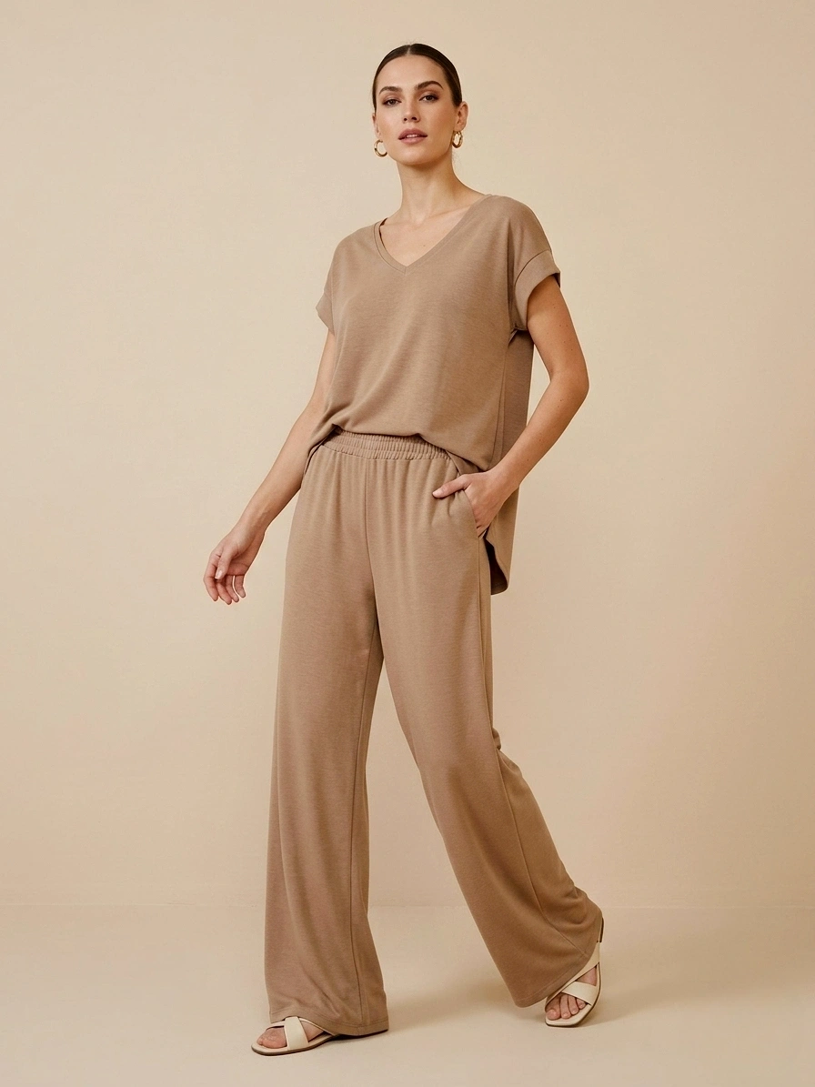 S.Y.COLLECTION PANT 9047 - TOPRAK