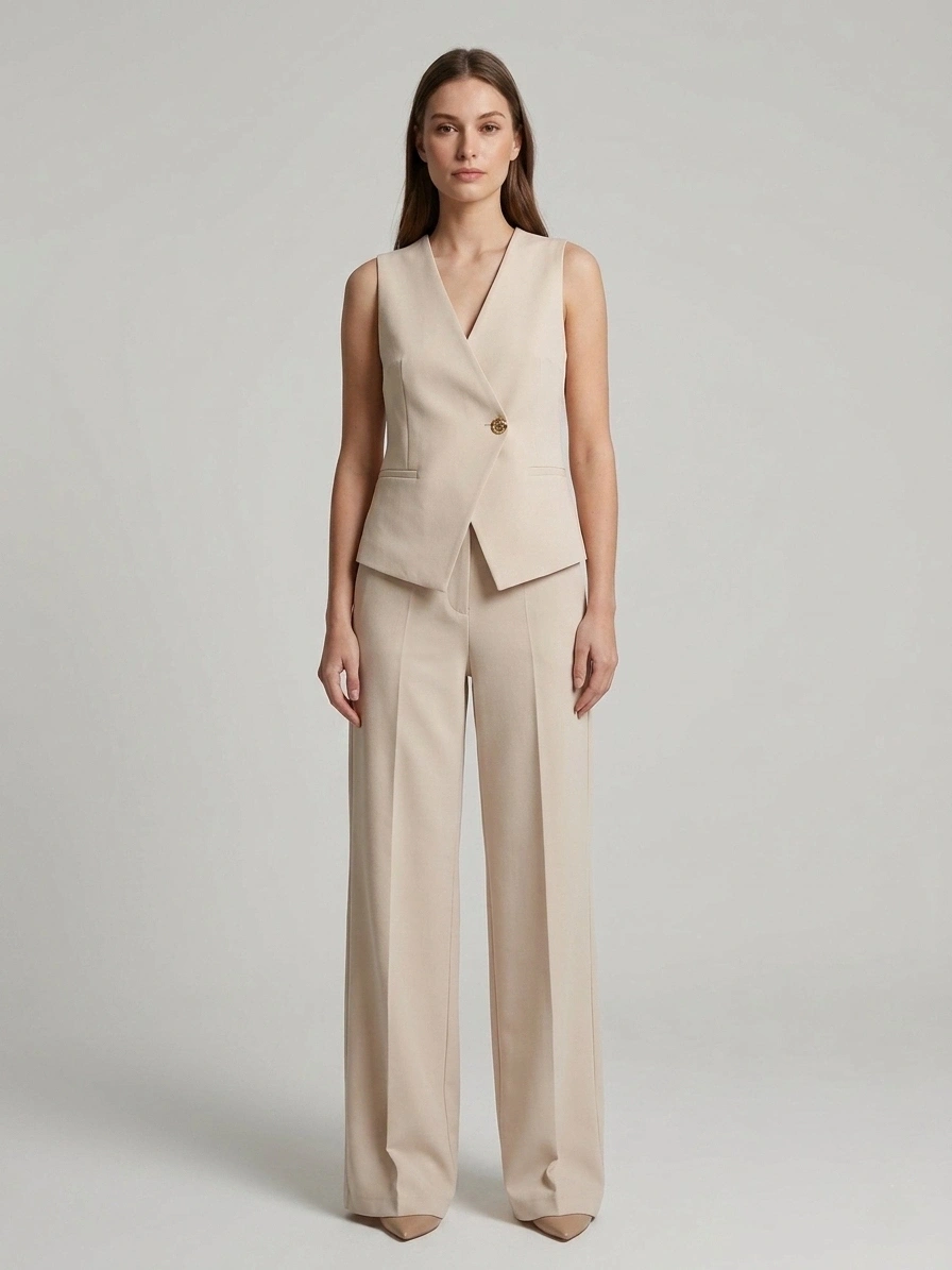 S.Y.COLLECTION PANT 9042 - BEJ