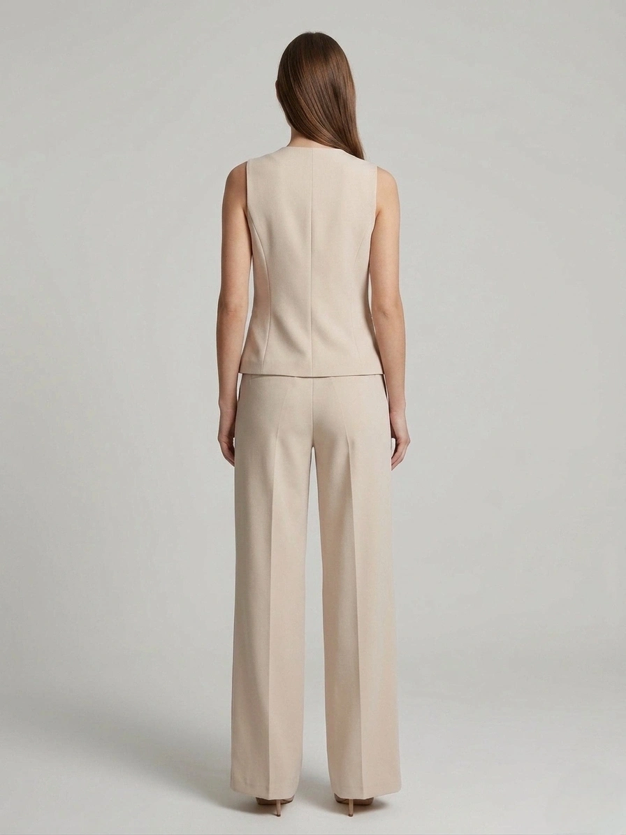 S.Y.COLLECTION PANT 9042 - BEJ