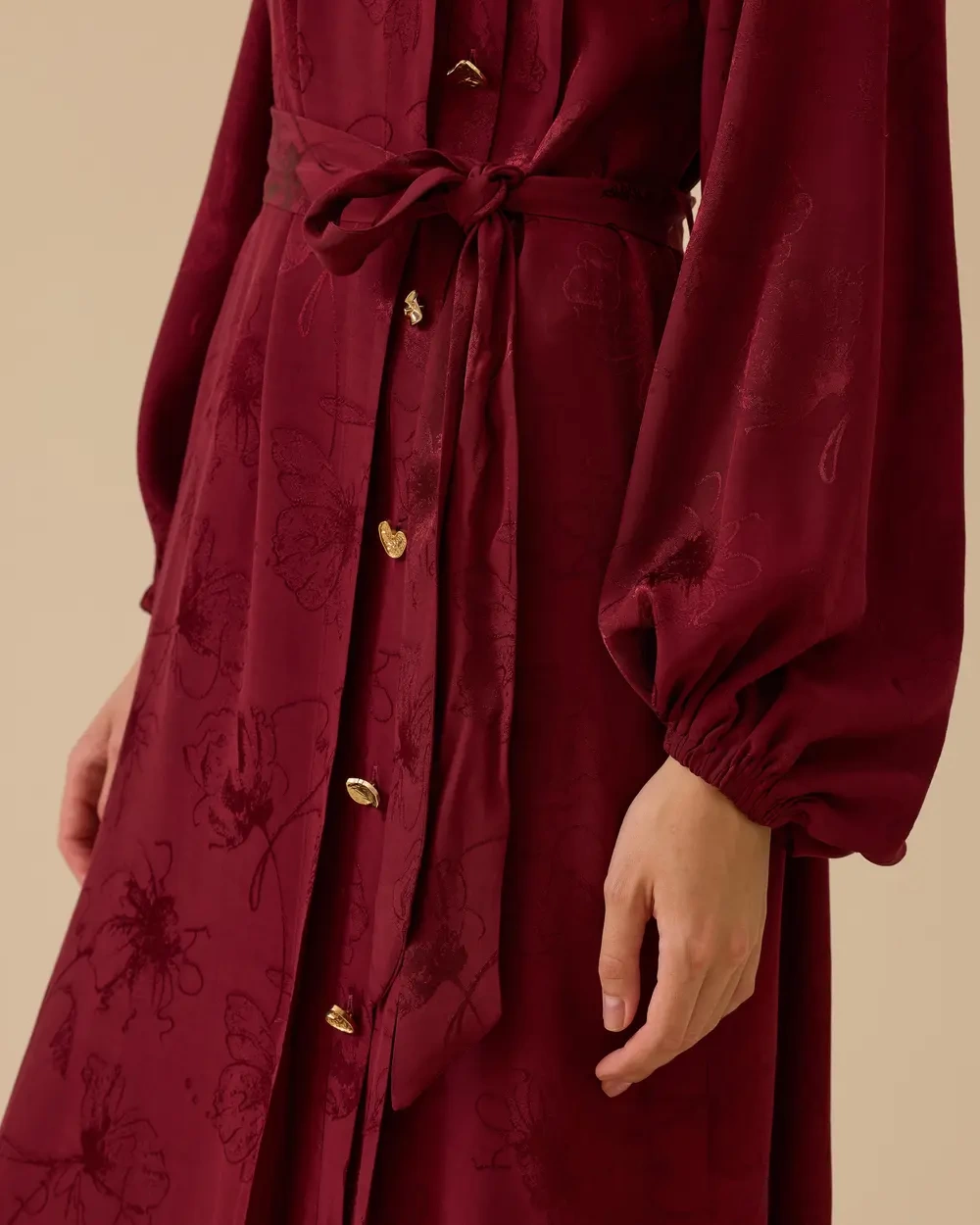 SCL ELBİSE 1311014 - BORDO