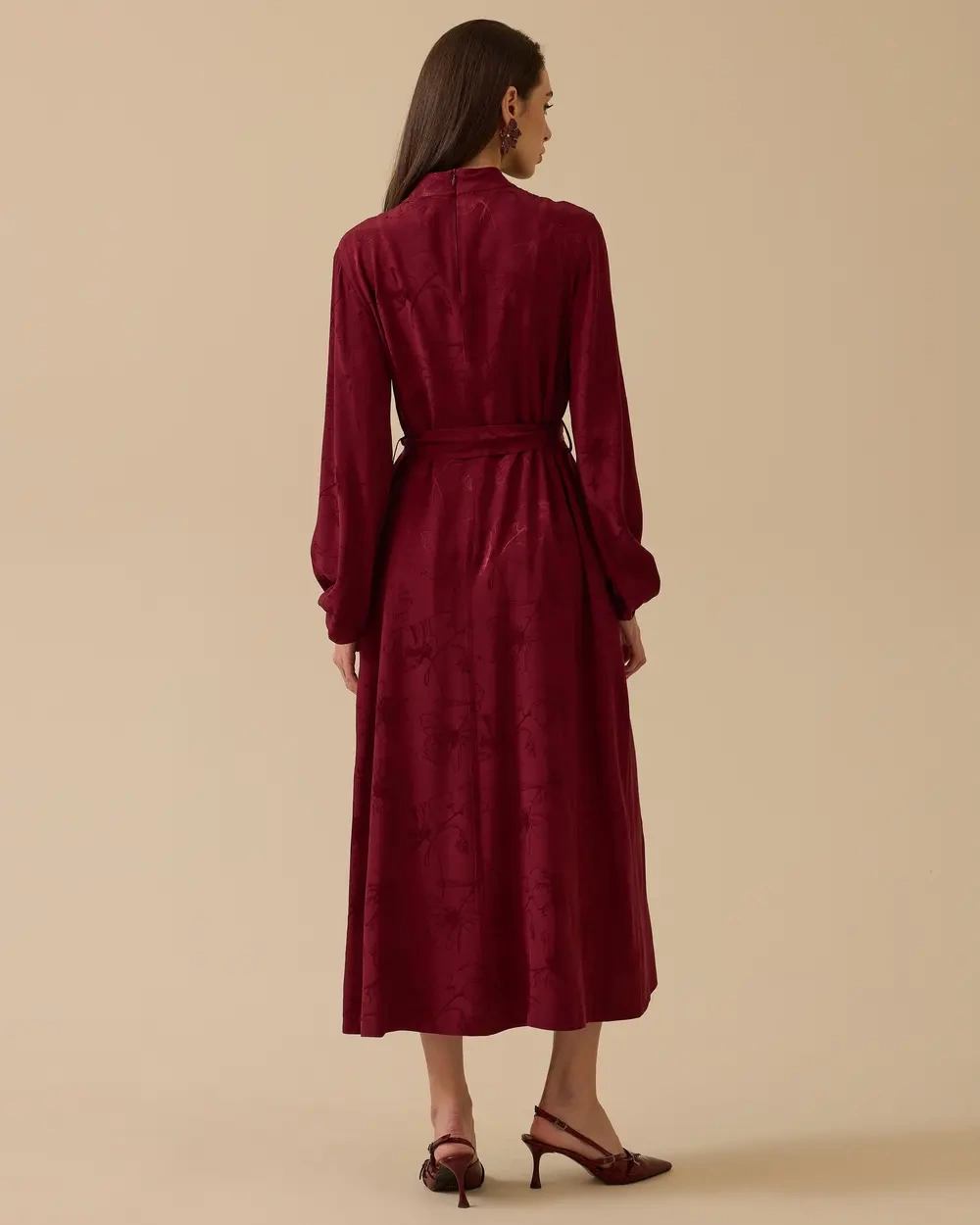 SCL ELBİSE 1311014 - BORDO