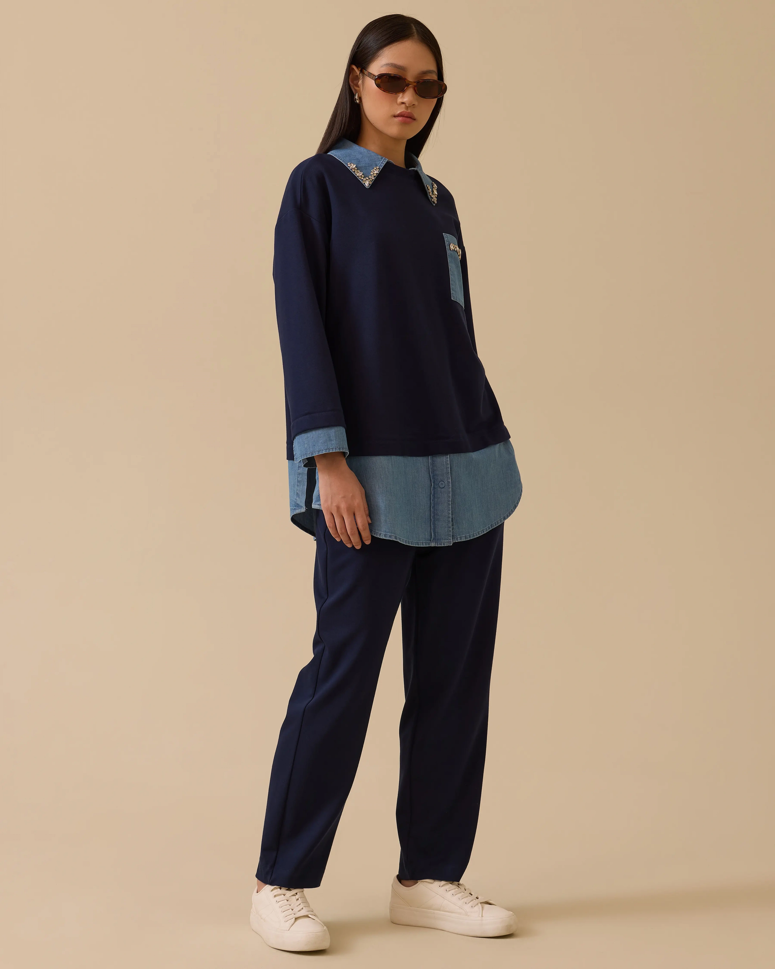 SCL SWEAT 2311005 - LACİVERT