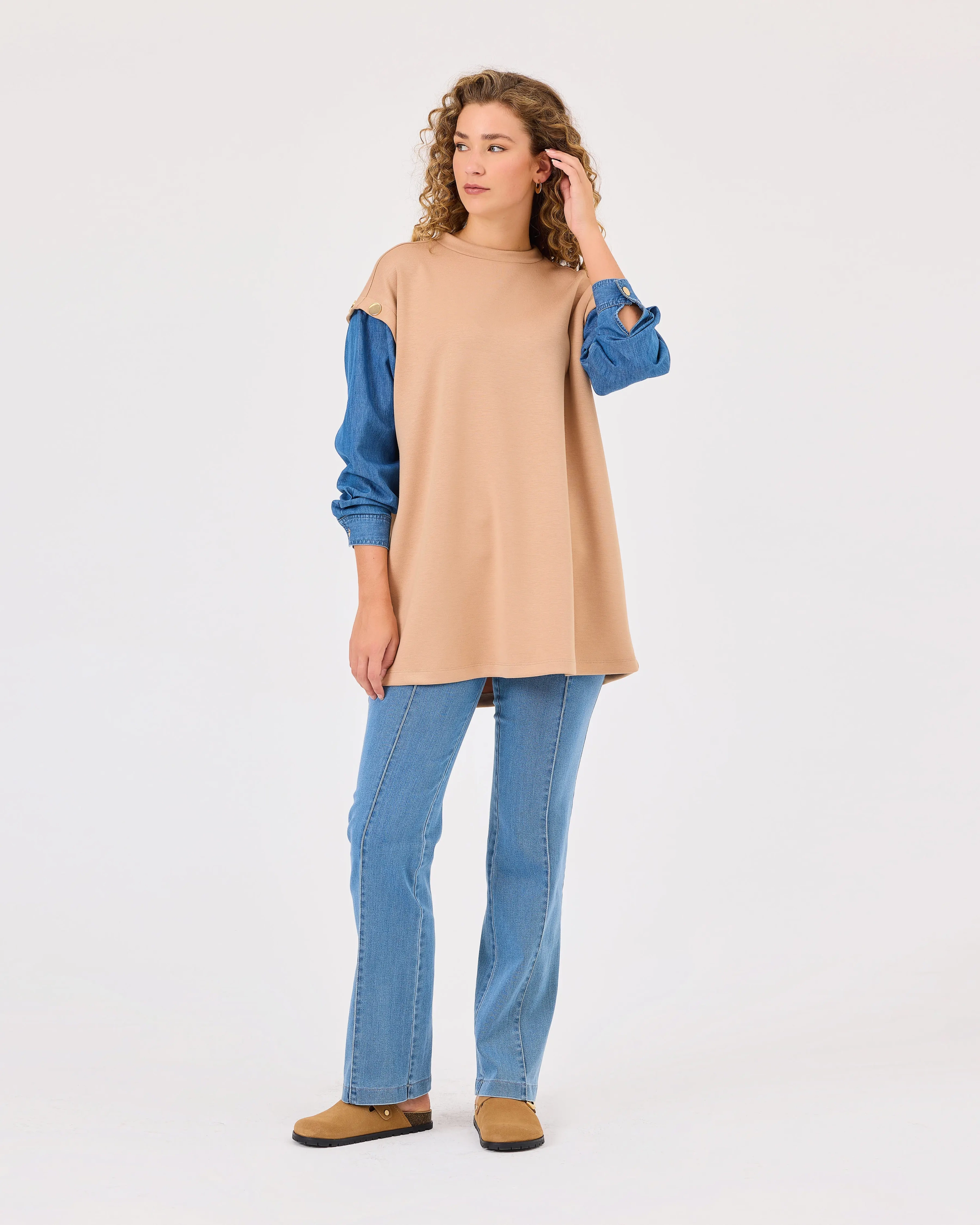 SCL SWEAT 2311009 - CAMEL