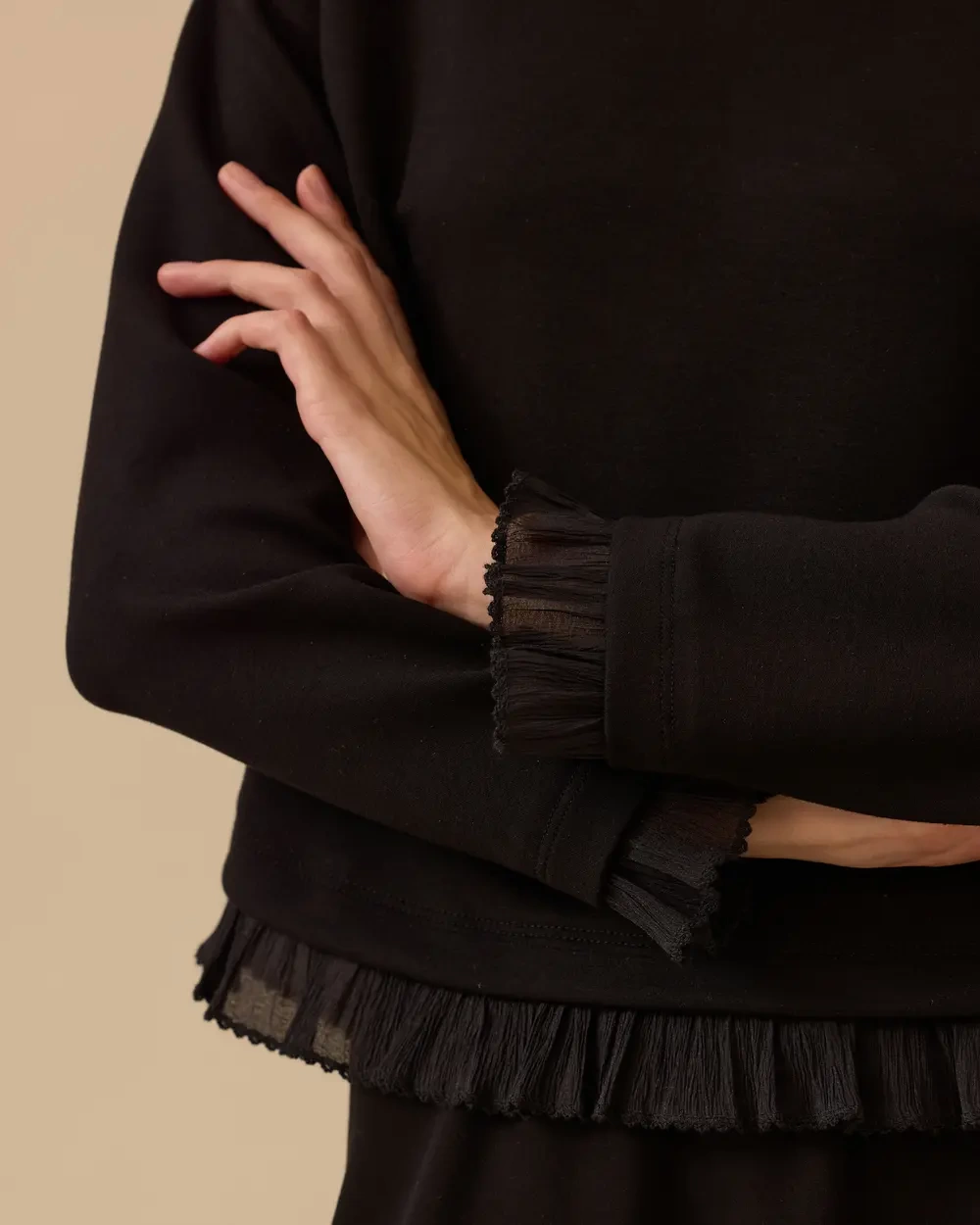 SCL SWEAT 2311011 - SİYAH