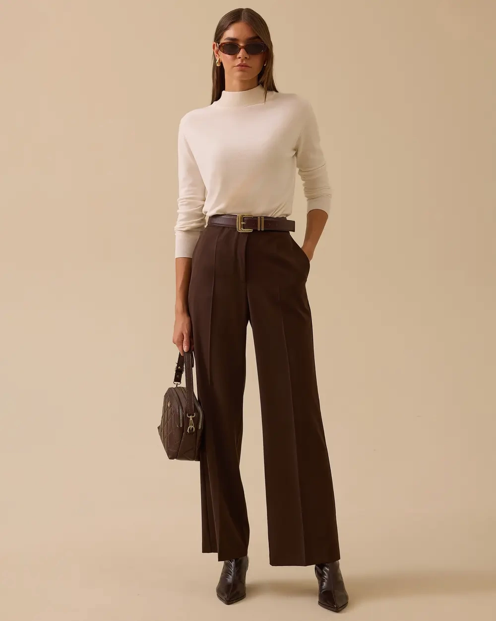 SEÇİL PANT. 1010032 - KAHVE