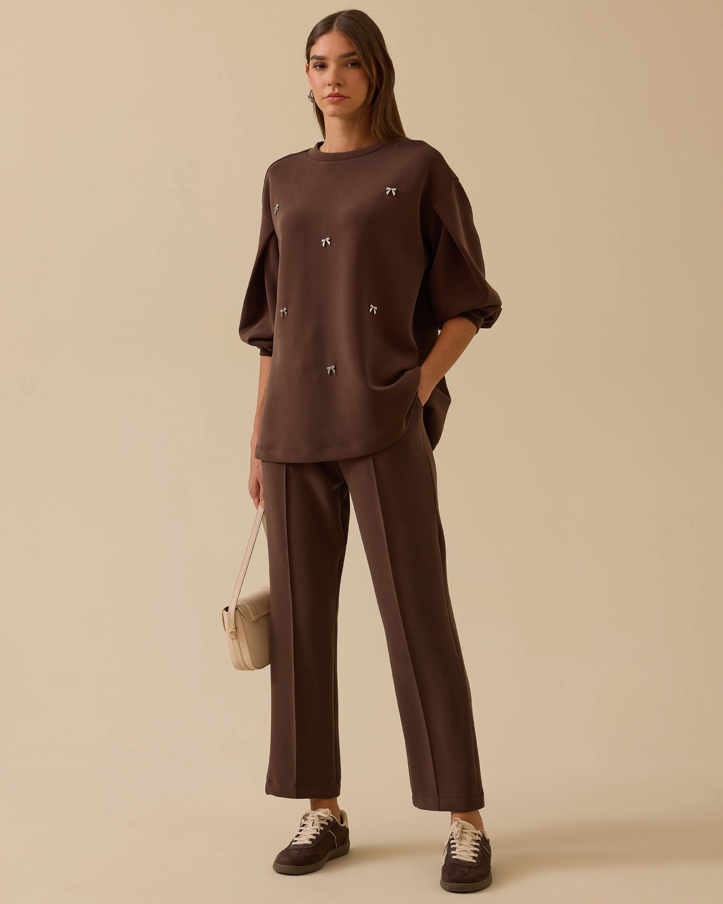 SEÇİL SWEAT 2310002 - KAHVE