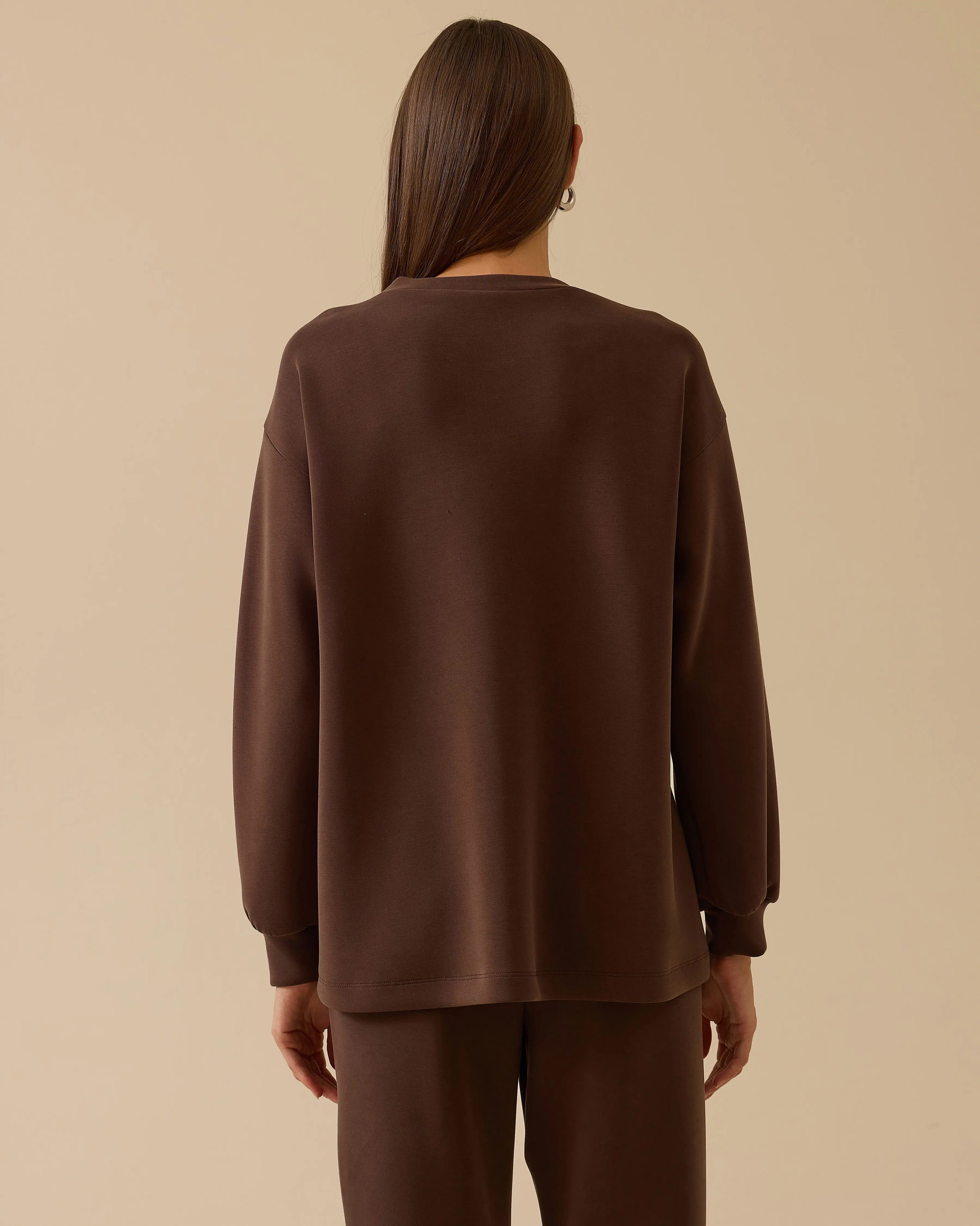 SEÇİL SWEAT 2310002 - KAHVE