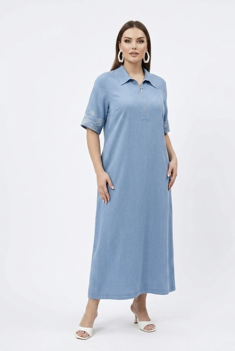 SEDNA ELBİSE 7811 - LACİVERT