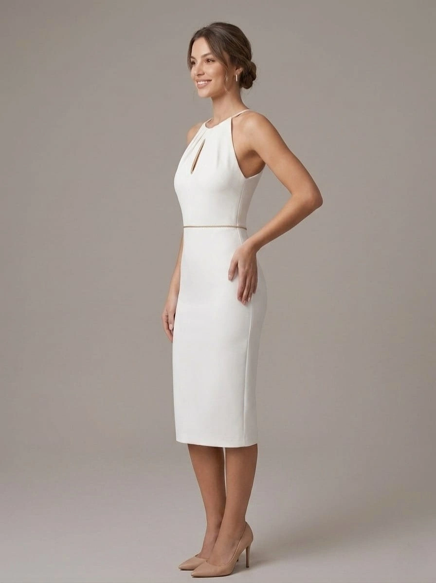 TREND ABİYE ELBİSE 3093 - EKRU