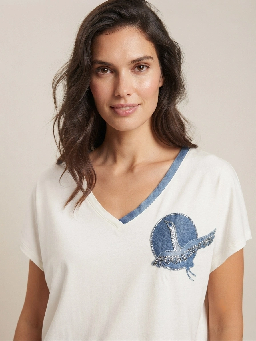 VEDİ TSHIRT 7043 - EKRU