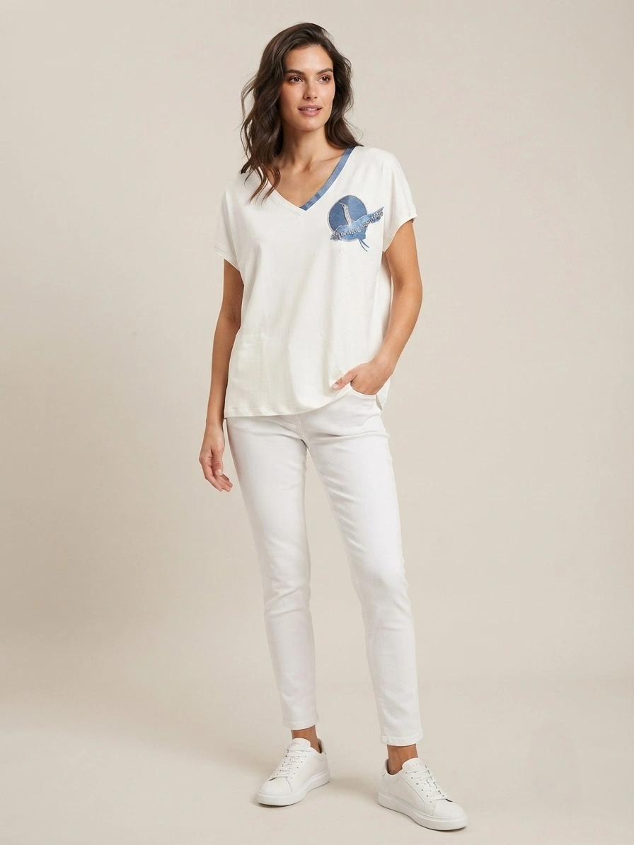 VEDİ TSHIRT 7043 - EKRU