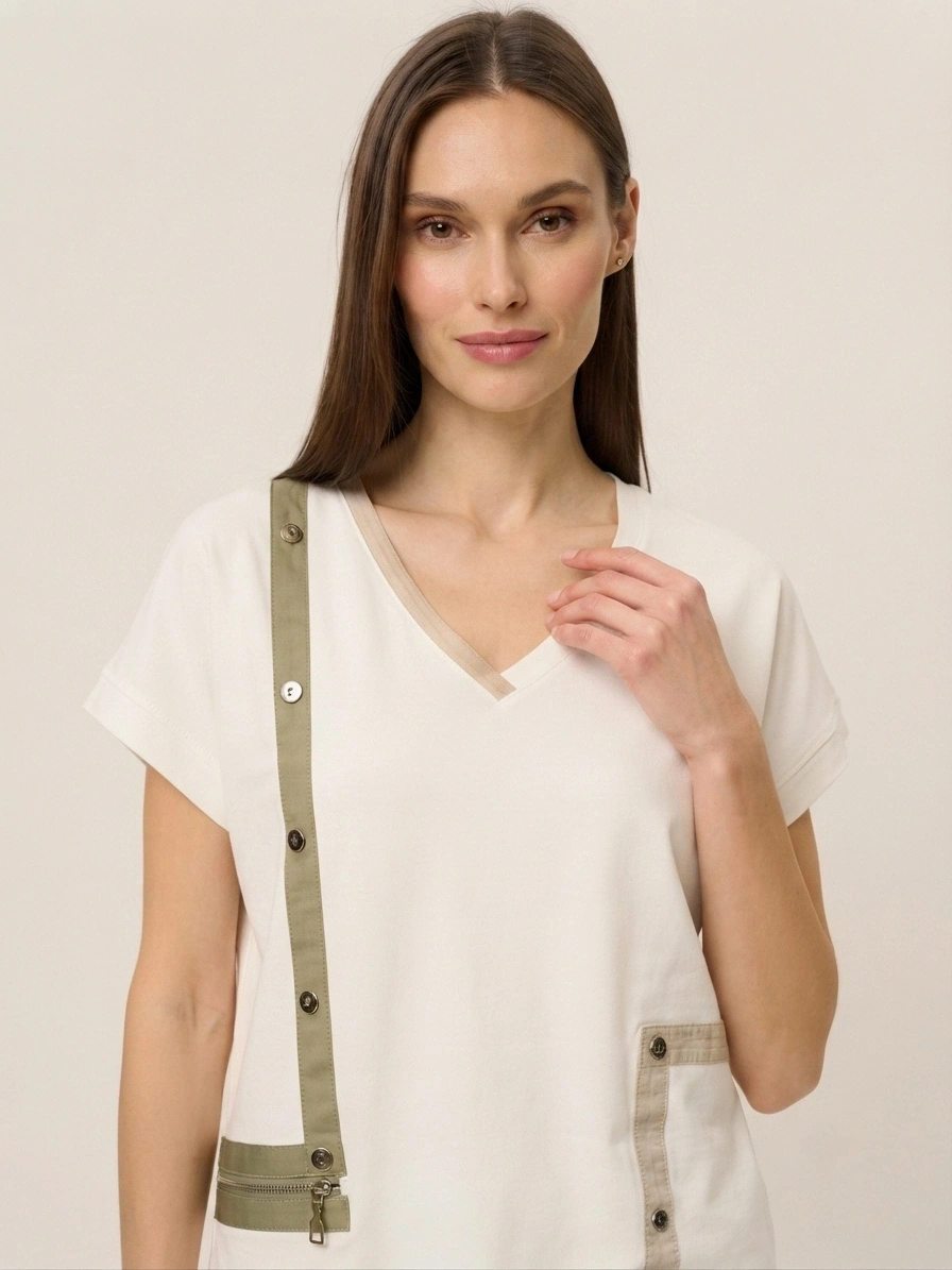 VEDİ TSHIRT 7096 - EKRU