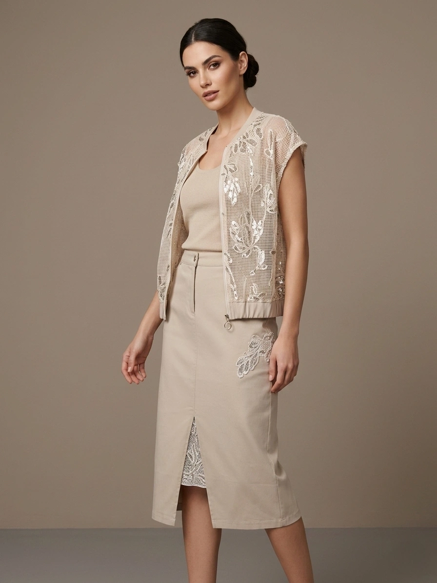 VEDİ YELEK 7601 - BEJ