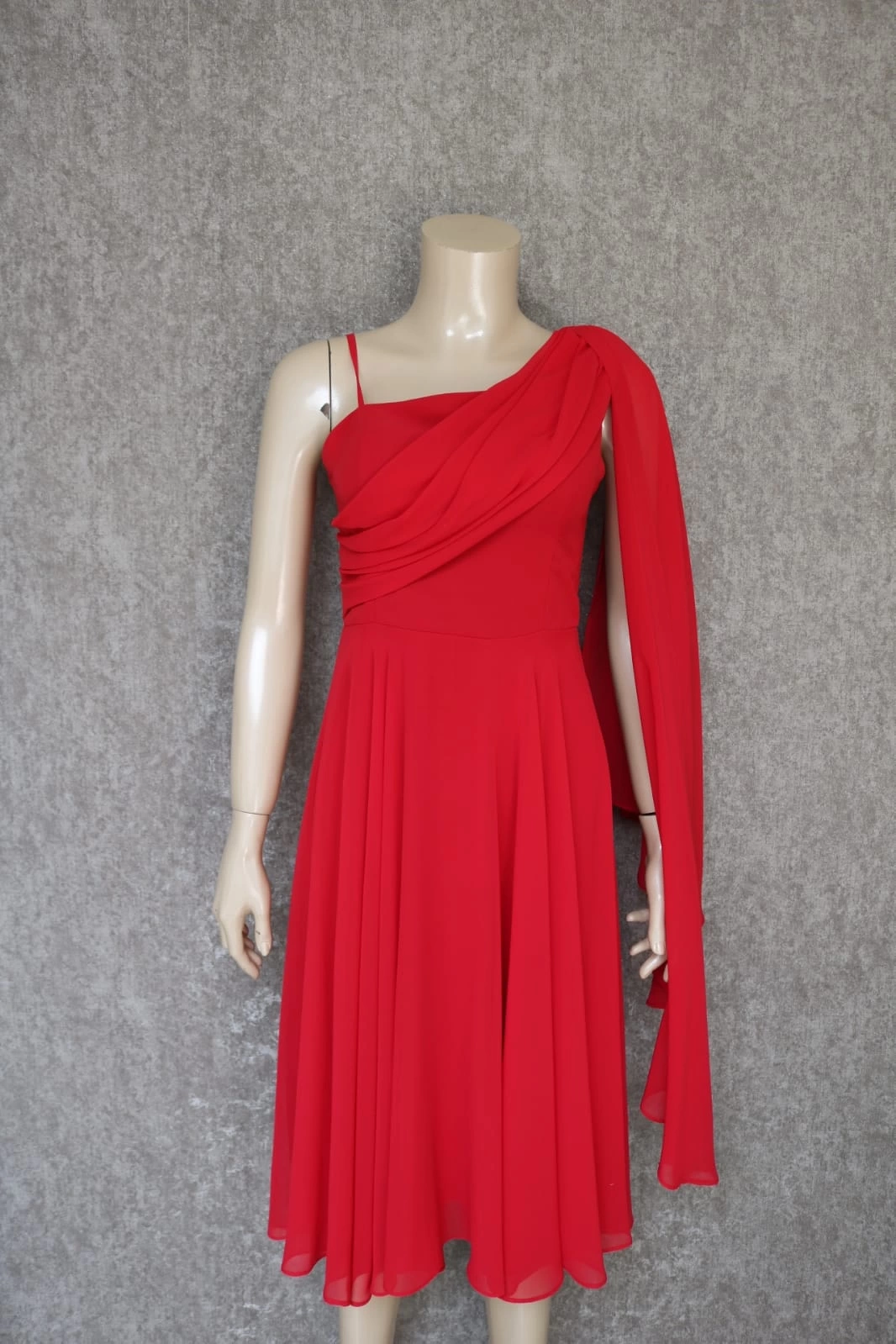 ZMS ELBİSE 8112 - KIRMIZI