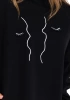 SEÇİL BASKILI SWEAT 1006 - SİYAH