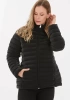 SELEN DİK YK GİZLİ CEP KISA MONT 6023 - SİYAH