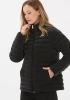 SELEN DİK YK GİZLİ CEP KISA MONT 6023 - SİYAH