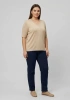 DESEN TRİKO BLUZ 26352 - BEJ