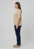 DESEN TRİKO BLUZ 26352 - BEJ