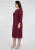 EZZE ELBİSE 8215 - BORDO