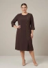 EZZE ELBİSE 8215 - KAHVE