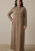 ALESYA ELBİSE 5324 - TOPRAK