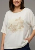 DESEN BLUZ 26878 - EKRU