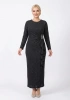 EZZE ELBİSE 4357 - SİYAH