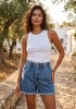 FASHION BAGGY ŞORT 584K1 - MAVİ