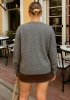 FASHION İNCİLİ KAZAK 0144K1 - GRİMLNJ