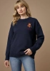 FASHION NAKIŞLI KAZAK 313K1 - İNDİGO