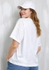 FASHION TAŞLI BLUZ 0082K - BEYAZ
