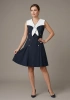 Mİ ELBİSE 80425 - LACİVERT