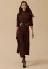 SCL ELBİSE 1311011 - KAHVE