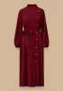 SCL ELBİSE 1311014 - BORDO