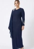 YENAL ELBİSE 7060 - LACİVERT