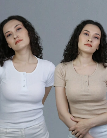 2li Paket Çıtçıtlı Kısa Kollu T-Shirt %95 Pamuk